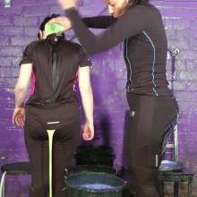 DungeonMasterOne: Sportswear Sploshing in Running Pants with Friday and Felicity!