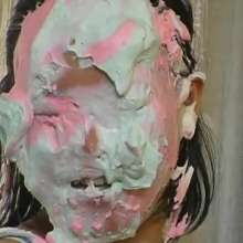 Alumi: 3 cute Japanese girls trying not to get pied... spoiler: they get pied.