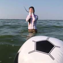 Wet Live Team: Totally Wet Nastya Plays with a Bouncy Ball!