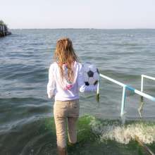 Wet Live Team: Totally Wet Nastya Plays with a Bouncy Ball!