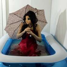 Wetlook Doll: Wet Cocktail Red Dress