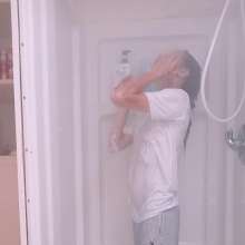 Missblueeyes7777: Wetlook Blast in My New Shower