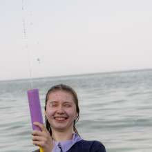 Wet Live Team: Wet Nastya and Beach Fun!  Have Fun in Public