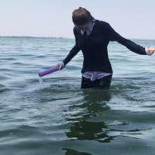 Wet Live Team: Wet Nastya and Beach Fun!  Have Fun in Public
