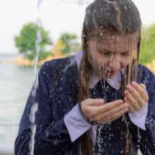 Wet Live Team: Wet Nastya and Beach Fun!  Have Fun in Public