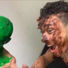 RevSlymsford: Antony's Messy Boot Camp 2: Choc Pie Faces + Messy Feet Fun