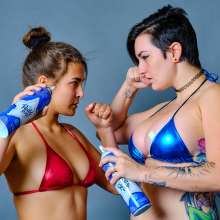 messyhot: Irene Silver Vs Faith Wrestling in a Cake Mess
