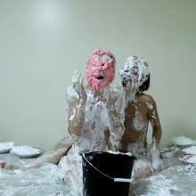 RevSlymsford: Kaydens and Jade: Messy With Pies + Batter, Wearing Thongs