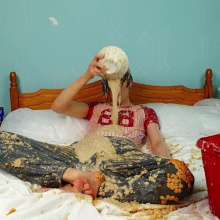EmoGuyGunge: Messy Breakfast in Bed