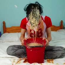 EmoGuyGunge: Messy Breakfast in Bed