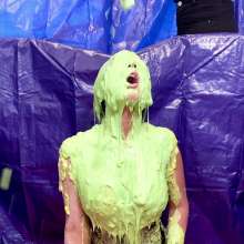 Slimed Models: Minerva Gets a Huge Green Slime