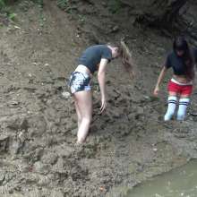 Jayce: On Tuesday's We wear Mud!  ha!  jayce+mel's Erotic Thick Mud Play!