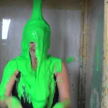 extremegunk: Princess Get's the Green Gunging