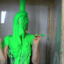 extremegunk: Princess Get's the Green Gunging