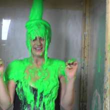 extremegunk: Princess Get's the Green Gunging