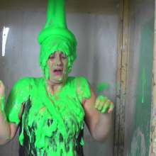 extremegunk: Princess Get's the Green Gunging