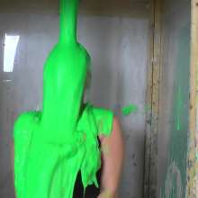 extremegunk: Princess Get's the Green Gunging
