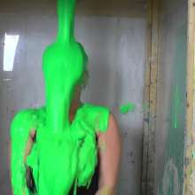 extremegunk: Princess Get's the Green Gunging