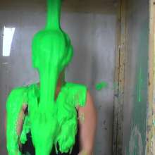 extremegunk: Princess Get's the Green Gunging
