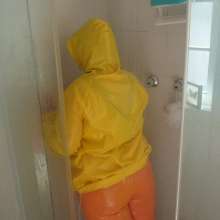 Darkabyss445: Rainwear and Getting Wet in the Shower