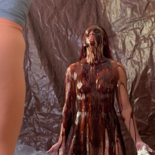 Slimed Models: Naked April Covered in Whipped Cream, Chocolate, and Caramel!