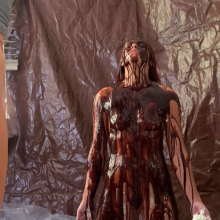 Slimed Models: Naked April Covered in Whipped Cream, Chocolate, and Caramel!