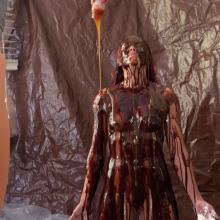 Slimed Models: Naked April Covered in Whipped Cream, Chocolate, and Caramel!