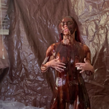 Slimed Models: Naked April Covered in Whipped Cream, Chocolate, and Caramel!