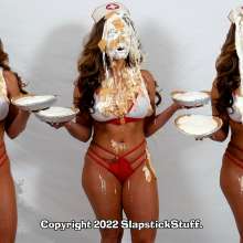 SlapstickStuff: Nurse Natalia Gets Nicely Messy!