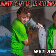 Wet Live Team: This Hairy Cutie Is Completely Wet and Happy