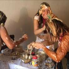 RevSlymsford: Total Mess 2022:  Cooking With Ermo: 3 Girls Messy + Naked