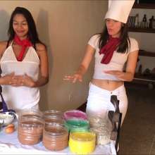 RevSlymsford: Total Mess 2022:  Cooking With Ermo: 3 Girls Messy + Naked