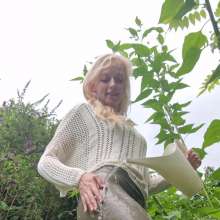 eileenvogel: Eileen in sage leggings and knitted sweater wetlook