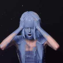 Gater: Music Video find: Natasha Treya gets gunged with blue paint in "Dumala"