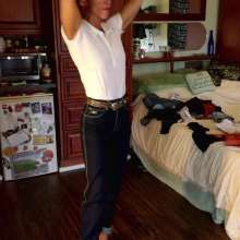 Tight and Wet Clothes: Candies  Tight Jeans Try On