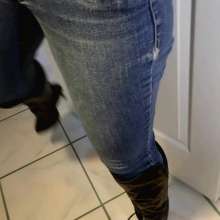 Tight and Wet Clothes: Candies  Tight Jeans Try On