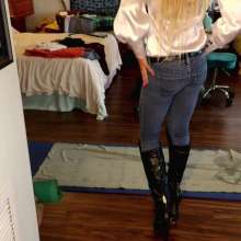 Tight and Wet Clothes: Candies  Tight Jeans Try On