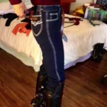 Tight and Wet Clothes: Candies  Tight Jeans Try On