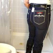 Tight and Wet Clothes: Candies  Tight Jeans Try On