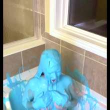 Chloe of PieroProductions: Chloe G In... The Gunged and Filled Swimsuit