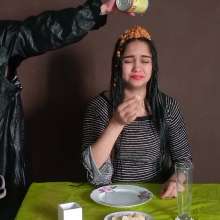 AngieWAM: Crazy Waitress: Angie Is Humiliated in the Restaurant