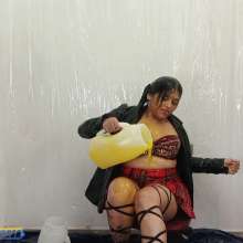Hikari-Studio-Wam: Dirtying My Leather Jacket with Sticky Slime