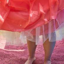 JD and Messy Andi: Pink Formal Gown Dunked!