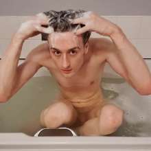 EmoGuyGunge: Emoguygunge's Clothed Bath (then Shampoo + Body Wash)