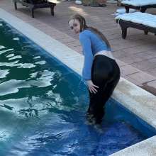 AuroraWetlook: Going into in the Pool Fully-clothed--Part 1 of 2.