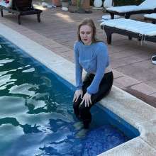 AuroraWetlook: Going into in the Pool Fully-clothed--Part 1 of 2.