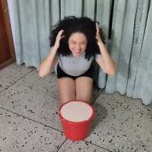 SarahPie: Head Dunked in White Slime