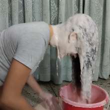 SarahPie: Head Dunked in White Slime