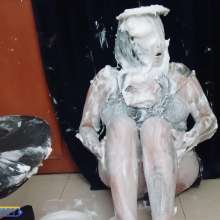 Hikari-Studio-Wam: Hikari Enjoys a Pie in the Face Moment.