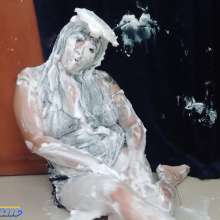 Hikari-Studio-Wam: Hikari Enjoys a Pie in the Face Moment.